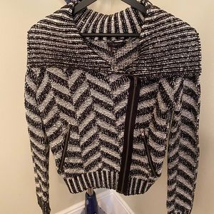 Dex zipper moto style sweater